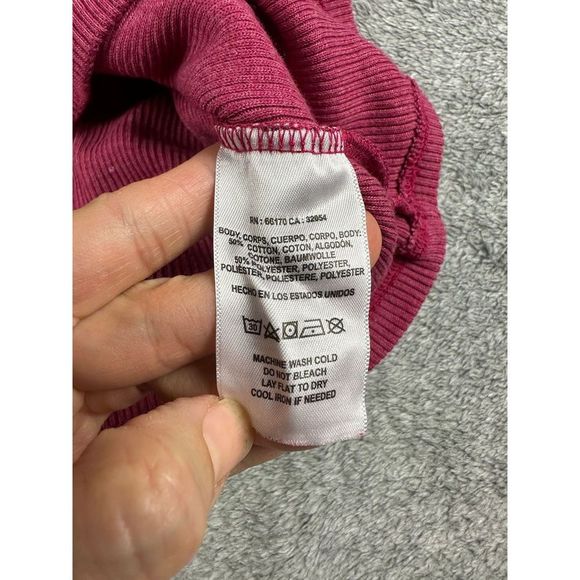 T.La Anthropologie Women's Classic Comfy Top Long Sleeve Fitted Size XL Pink - Picture 9 of 10